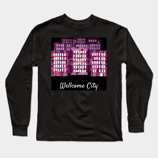 Wellcome City Black Long Sleeve T-Shirt